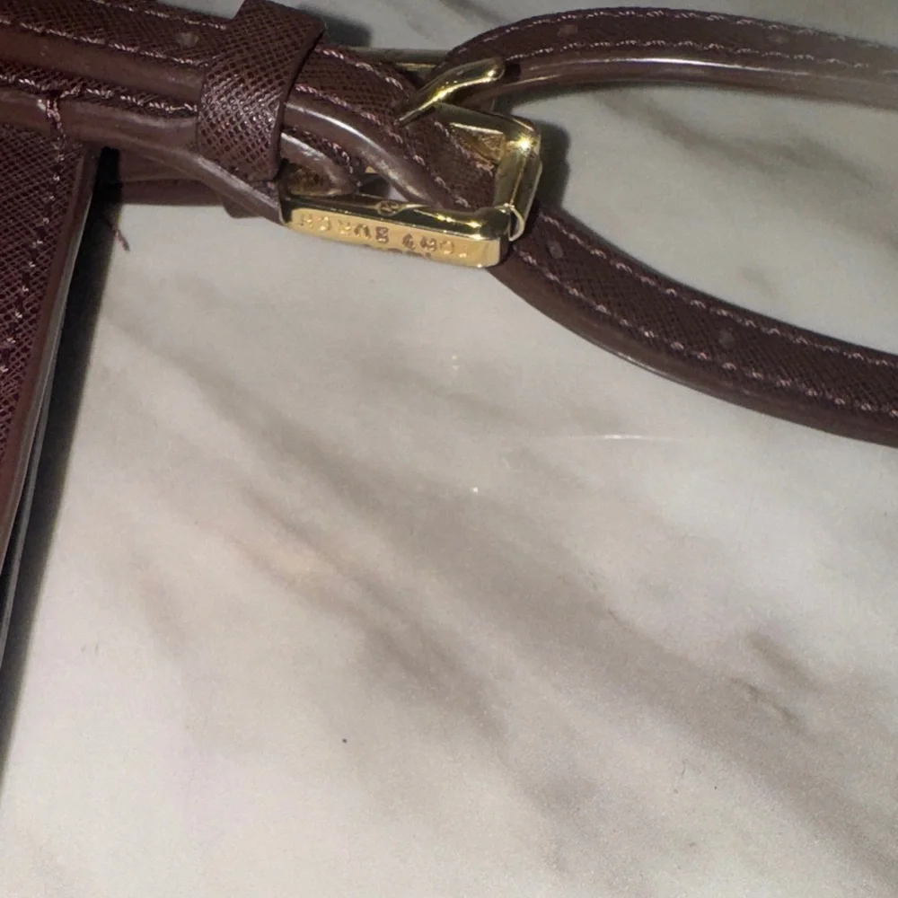 Tory Burch Chocolate Leather Tote